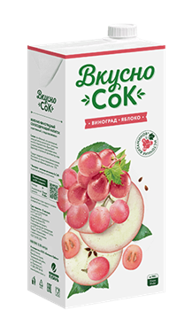 ВкусноСок 0,95л Яблочно-виноградный т/пак 1/12шт УТ-00023966 - фото 2921
