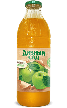 Дивный Сад Напиток сокосодержащий 1л Яблоко освет. д/пит стекло 1/6шт УТ-00010561 - фото 2935