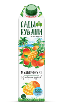 Сады Кубани Нектар 1л мультифруктовый д/пит 1/12шт УТ-00024742 - фото 2949