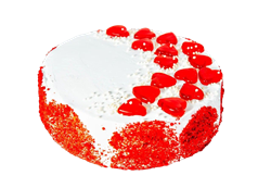 Торт "Клубничный" 1,3кг 1/4 35699