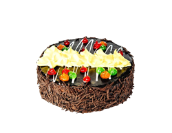 Торт "Фруктово-шоколадный" 0,7кг 1/6 35703