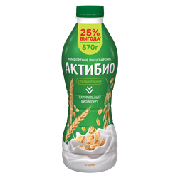 АКТИБИО ЙОГ ПИТ 870 ЗЛАКИ 1/6ШТ 194540
