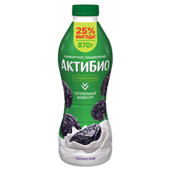 АКТИБИО ЙОГ ПИТ 870 ЧЕРНОСЛИВ 1/6ШТ 194543