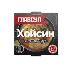 Лапша с курицей в соусе Хойсин. Второе обеденное замороженное блюдо, 0,3 кг, ТМ Главобед 1/8шт 00-00000508