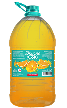 ВкусноСок 5л Апельсин ПЭТ 1/2шт УТ-00018166