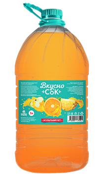 ВкусноСок 5л Мультифрукт ПЭТ 1/2шт УТ-00018169