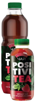 "Чай черный со вкусом малины"_0,9 ПЭТ_PositiviTea(Позитивити) 1/6шт 4730