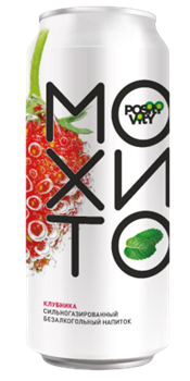 Positivity Мохито со вкусом клубники ж\б 0,45 л 1/12шт 5638