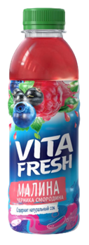 VITAFRESH Напиток сокосодерж. Малина-Смородина 0,4л ПЭТ 1/12шт 36074