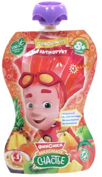 Пюре Фиксики 90гр Мультифрукт (гуалапак) с 8мес 1/12 22847