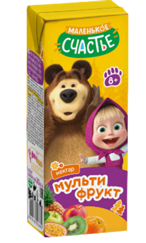 Нектар Маша и Медведь 0,2л Мультифрукт с 8мес 1/27 23353