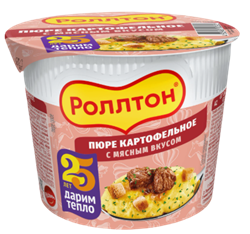 Ролтон пюре картофельное (сух) 40гр с мясным вкусом  1/24шт УТ000001897