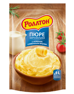 Ролтон пюре картофельное (сух) 240гр с нежным слив вкусом 1/10 УТ000001894
