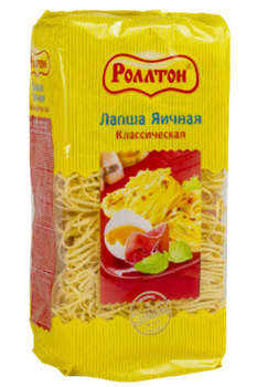 Ролтон лапша яичная 400гр Классическая 1/10шт УТ000002899