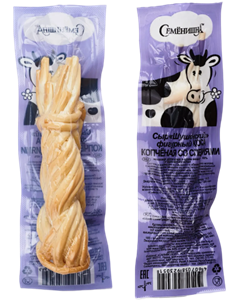 Сыр "Шушенский" коса копченая со специями фас. 0,100 Саяногорск 1/20шт 36235