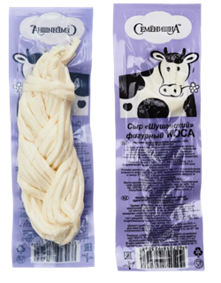 Сыр "Шушенский" коса 45% фасовка 100гр. 1/20шт 36241