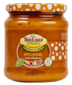 Веселая грядка Икорка Кабачковая 460гр ст/б 1/8шт 35972