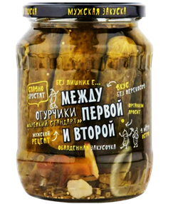 "КРЕПКИЙ СТАНДАРТ" Огурчики марин.МПиВТ 680гр 1/8шт 35994