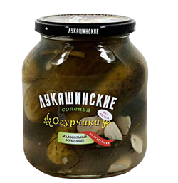 "Лукашинские" Огурчики МАЛОСОЛЬНЫЕ по-Суздальски 670гр 1/6шт 35980