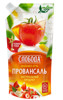 Майонез Слобода Провансаль классич. м.д.ж. 67% 200мл. д/п 1*25 12633