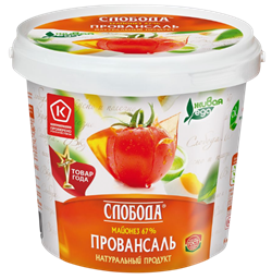 Майонез Слобода Провансаль классич. м.д.ж. 67% 800мл. ведро 1*12 12409