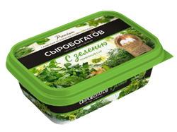 Сыр пл. п/о 200гр "Сыробогатов"С зеленью 1/12шт 00-00012273