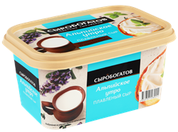 Сыр пл. п/о 400 гр "Сыробогатов" Альпийское утро сыр плавленый 45%, 1/8шт 35642