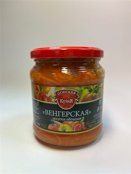 Закуска овощная "ВЕНГЕРСКАЯ" Донская Кухня 460гр 1/8шт 00000000093 - фото 1238