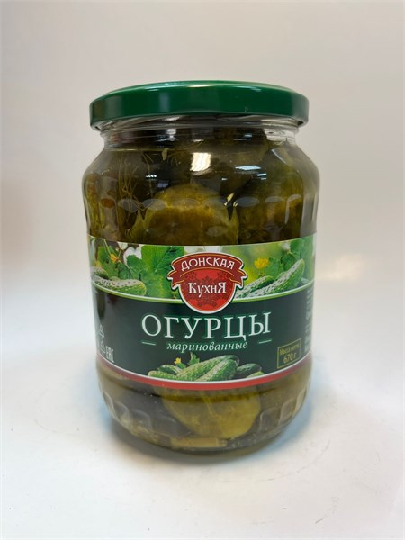 ОГУРЦЫ Донская Кухня маринованные 670гр на лимонной кислоте 1/8шт 00000000260 - фото 1297