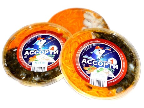 Салат рыбоовощной "Ассорти №4" 0,180гр 1/20шт 23695 - фото 1368