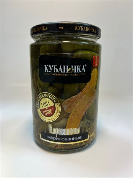 Корнишоны "Кубаночка" 1-3см 680гр с/б 1*8шт 00000001967 - фото 1413