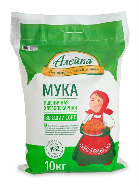Мука высший сорт ГОСТ 10 кг сумка (1/5шт) 100103 - фото 1417