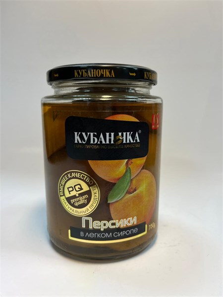 Компот Персик "Кубаночка" 750гр с/б 1*8шт 00-00002056 - фото 1428