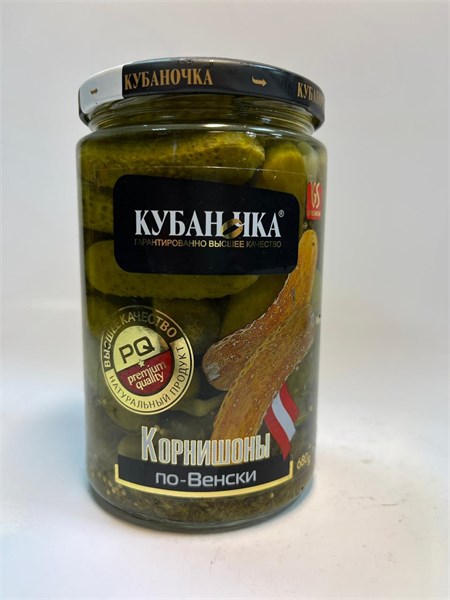 Корнишоны по - Венски  "Кубаночка" 360гр с/б 1*12шт 00-00001964 - фото 1431