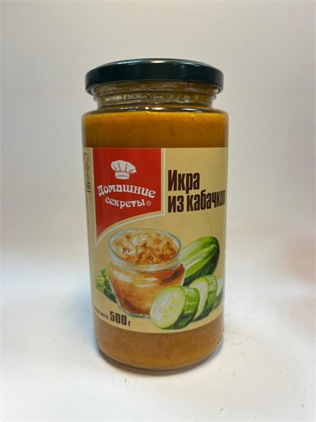 Икра кабачковая "Домашние секреты" 500гр с/б 1*12шт УТ-00000674 - фото 1446