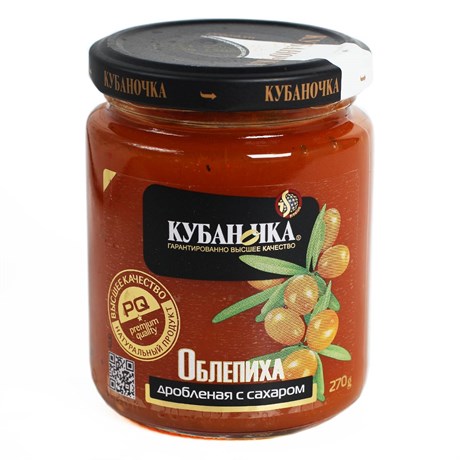 Облепиха Дробленая стекло 270гр КУБАНОЧКА 1/12шт 00-00002041 - фото 1451