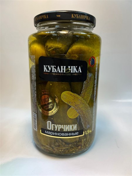 Огурцы марин. "Кубаночка"ст.б 1500гр 1/6шт 00-00001970 - фото 1479