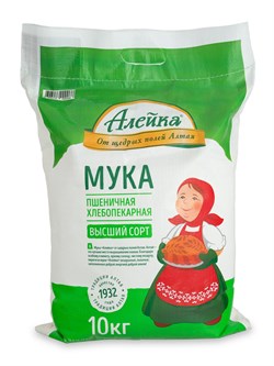 Мука высший сорт ГОСТ 10 кг сумка (1/5шт) 100103