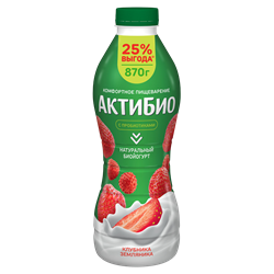 АКТИБИО ЙОГ ПИТ 870 КЛУБНИКА-ЗЕМЛЯНИКА 1/6ШТ 194544