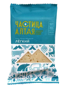 Сыр порц. Лёгкий 30%  фл/п 180г ТМ Частица Алтая 1/6шт 36124