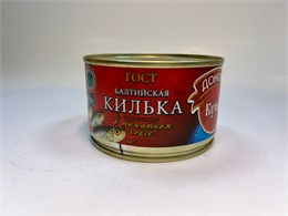 КИЛЬКА балтийская неразделанная в т/с 240гр Донская Кухня 1/24шт 00000000104