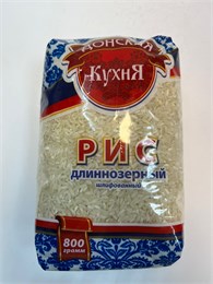 Рис длиннозерный Донская Кухня 0,8кг 1/12шт 20871
