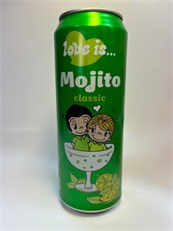 Love is... МОХИТО Классический напиток б/а газированный паст.  450мл 1*12 21032