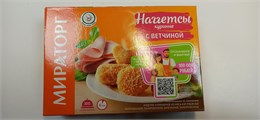 Наггетсы куриные 300г с ветчиной  1/12шт 1010003879