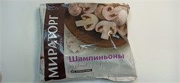 Шампиньоны резан. с/м 400г 1/20шт 1010004259