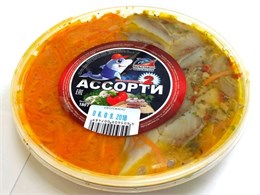 Салат рыбоовощной "Ассорти №2" 0,180гр 1/20шт 21903