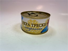 Икра трески стерил. ж/б 130гр Донская Кухня 1/12шт 00000000277