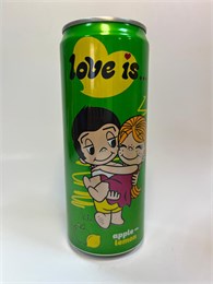 "Love is... Яблоко-Лимон", напиток газированный ж/б 330мл 1/12 22173
