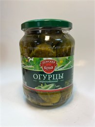 ОГУРЦЫ Донская Кухня маринованные 670гр на лимонной кислоте 1/8шт 00000000260