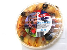 Сельдь ф/к "Итальянская" в масле с паприкой и маслинами 0,160гр 1/20шт 22967
